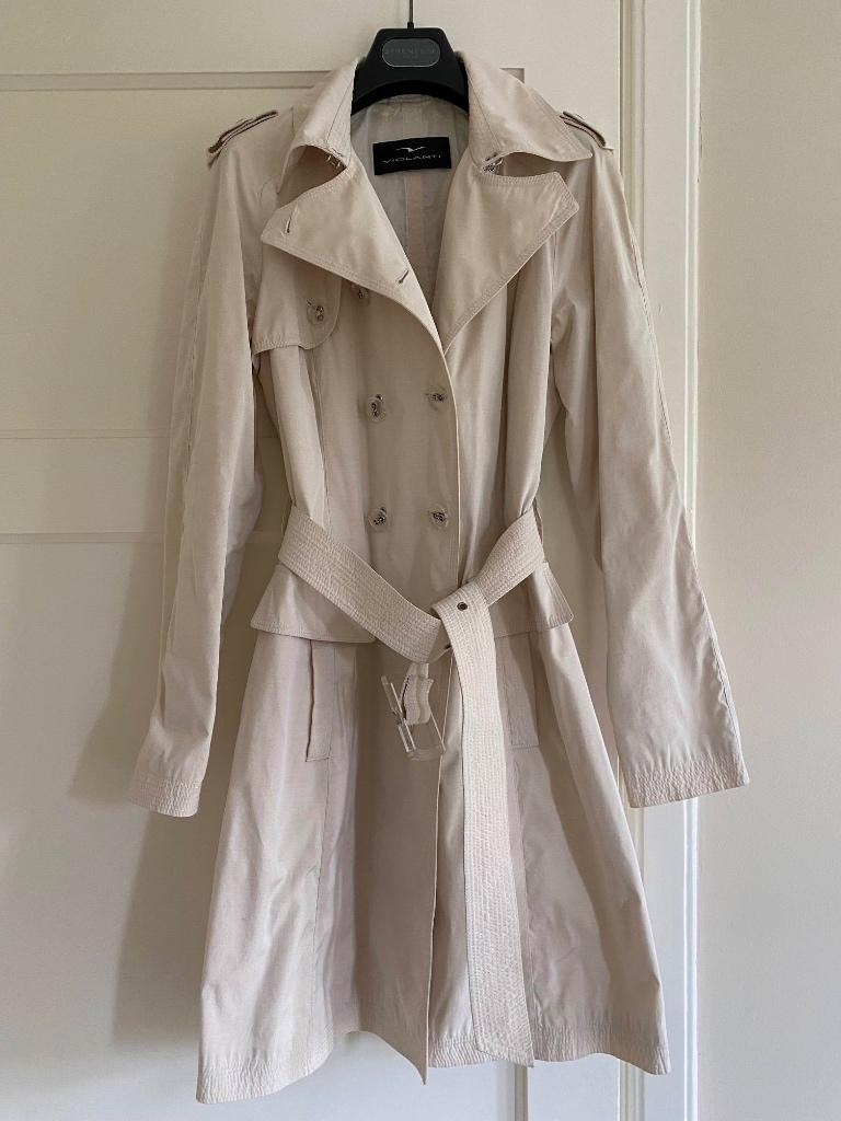 Violanti trenchcoat mt 38, Violanti, Beige, Zo goed als nieuw, Ophalen