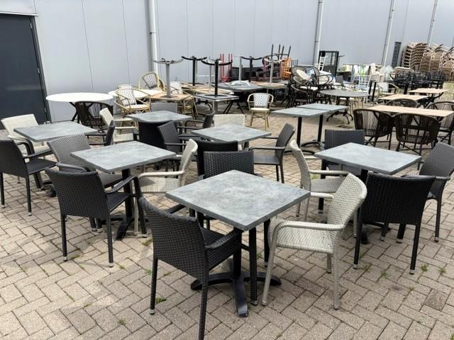 Gebruikte horeca terrasset, Zakelijke goederen, Horeca | Meubilair en Inrichting, Ophalen, Gebruikt, Meubilair