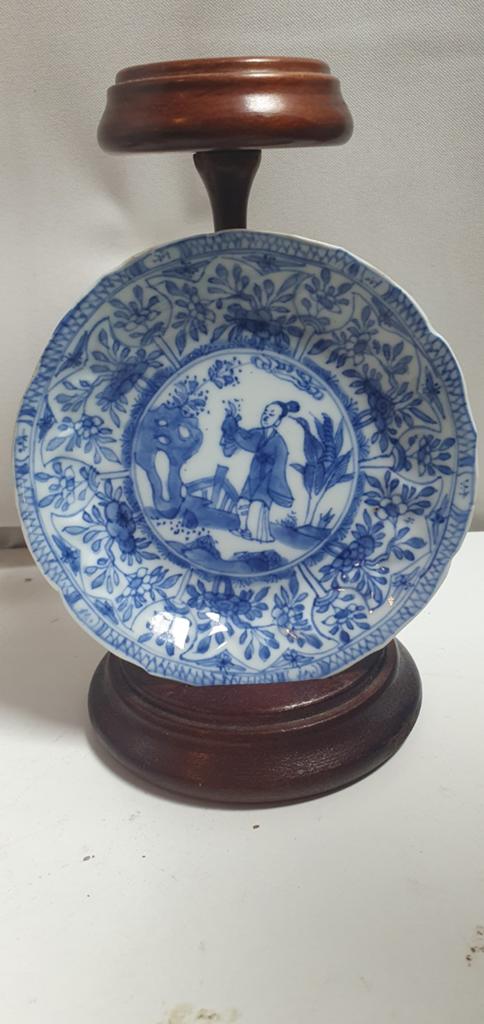 Chinees schotel gelobd 18de eeuws, Antiek en Kunst, Antiek | Porselein, Ophalen of Verzenden