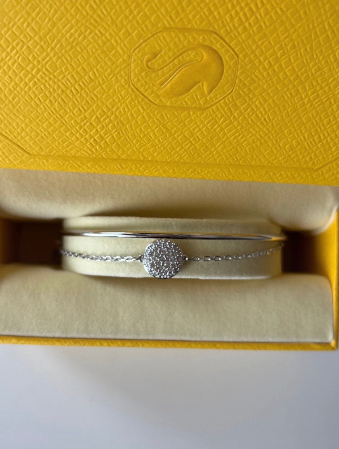 Swarovski Armband met Kristallen Cirkel, Met kristal, Overige materialen, Verzenden, Zo goed als nieuw