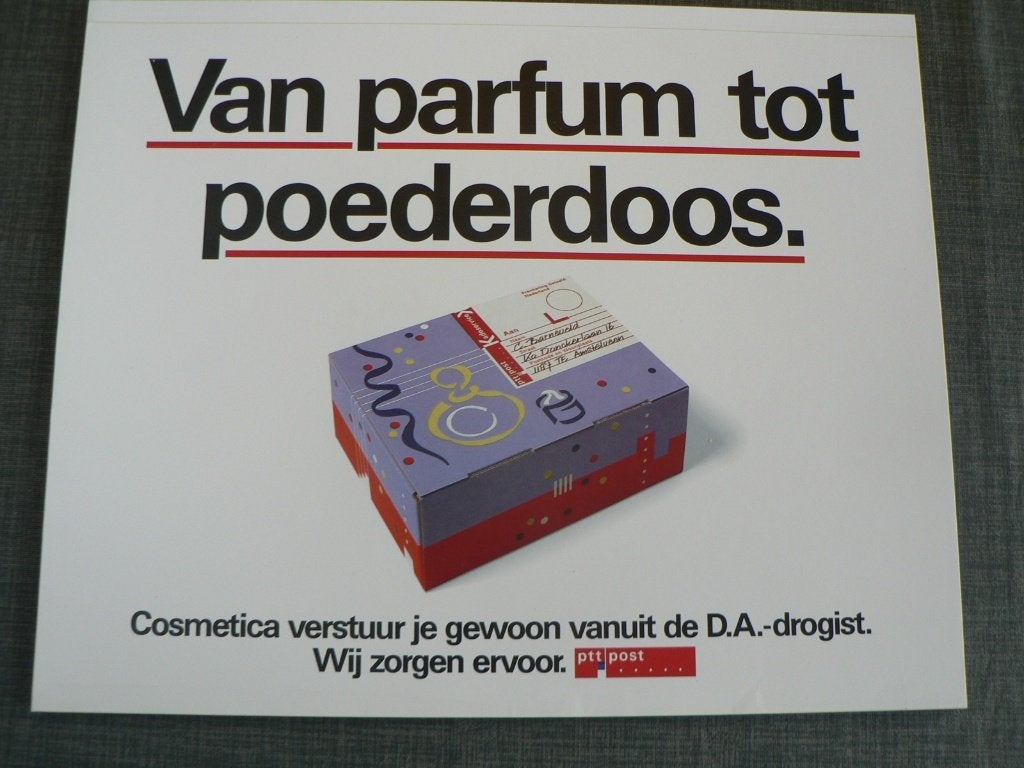2 DIVERSE PTT POST STICKERS POSTBUS GROOT FORMAAT, Verzamelen, Ophalen of Verzenden, Zo goed als nieuw, Winkel of Supermarkt