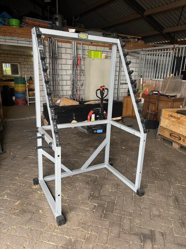 Technogym Squat Rack / Krachtstation - Niet Demonteerbaar, Sport en Fitness, Fitnessmaterialen, Ophalen, Zo goed als nieuw, Tg