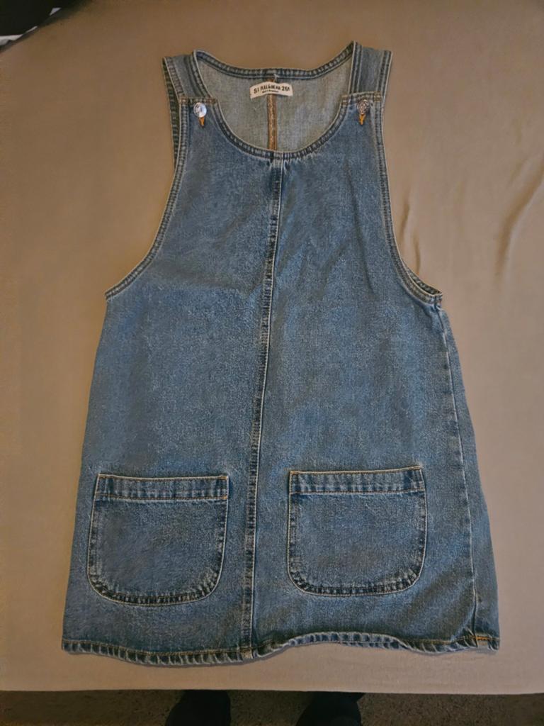 Pull&Bear denim jurk maat S, Kleding | Dames, Ophalen of Verzenden, Zo goed als nieuw, Maat 36 (S), Boven de knie