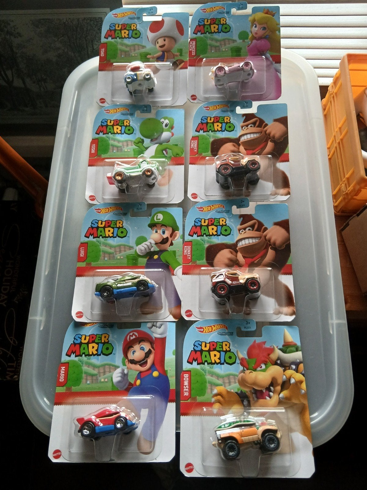 Complete set Hot Wheels Super Mario Character Cars (8 stuks), Ophalen of Verzenden, Nieuw
