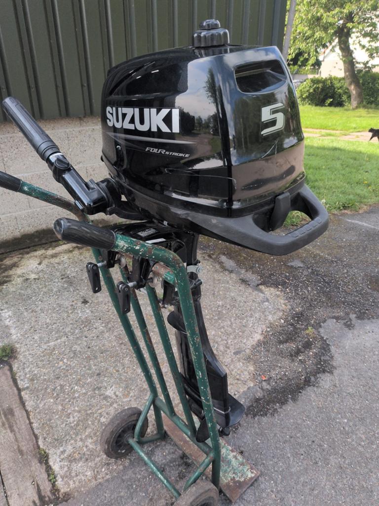 Suzuki 5pk 4 takt, Watersport en Boten, Buiten- en Binnenboordmotoren, Ophalen, 5 tot 10 pk, Viertaktmotor, Zo goed als nieuw
