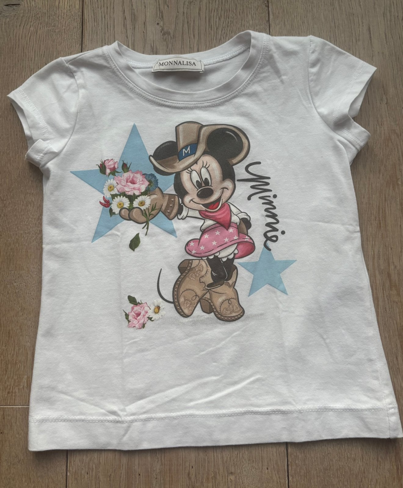 Monnalisa shirtje Minnie Mouse maat 92, Kinderen en Baby's, Kinderkleding | Maat 92, Ophalen of Verzenden, Zo goed als nieuw, Meisje