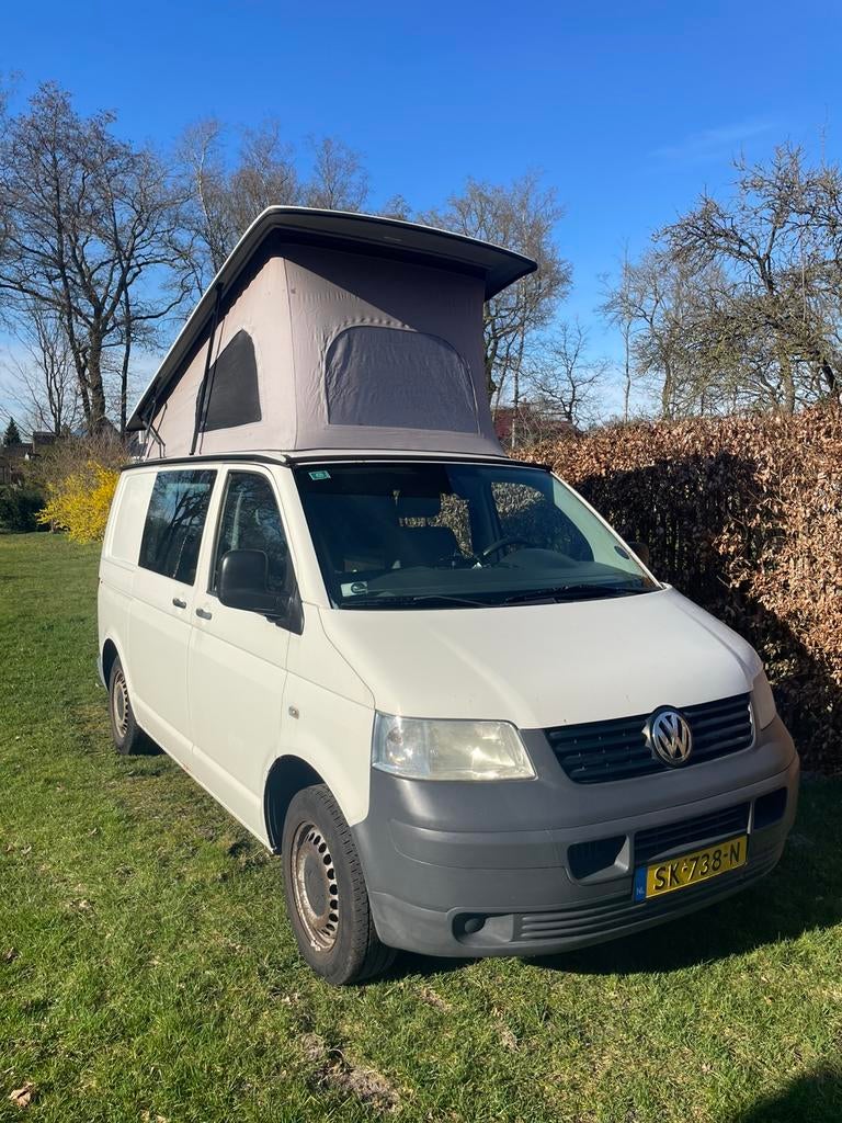 Volkswagen T5 camper, Caravans en Kamperen, Campers, Hefdak, Buscamper of Camperbus, Reservewiel, Volkswagen