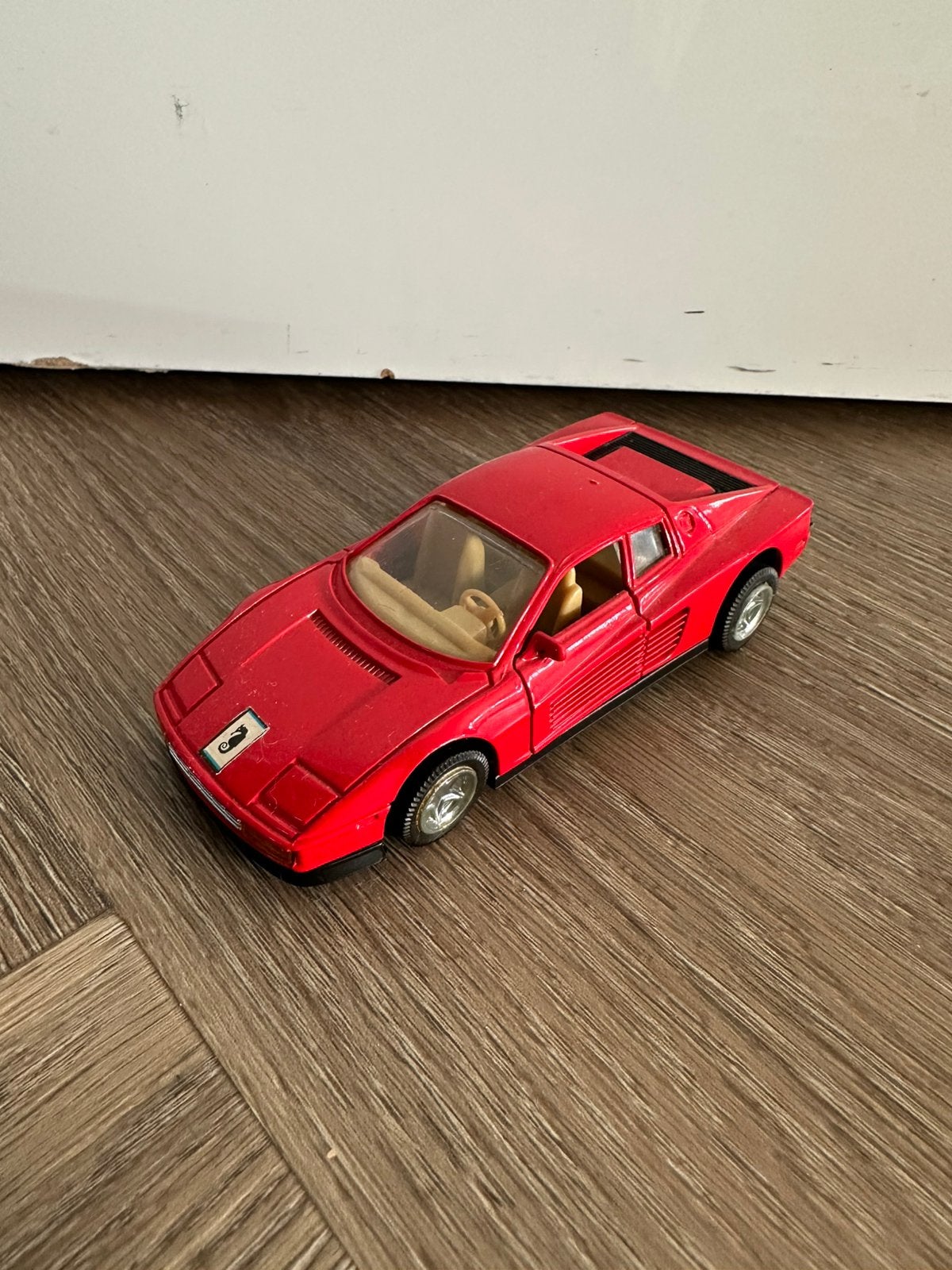 rode Ferrari 512 TR of Testarossa miniatuurauto, Ophalen of Verzenden, Zo goed als nieuw, Auto