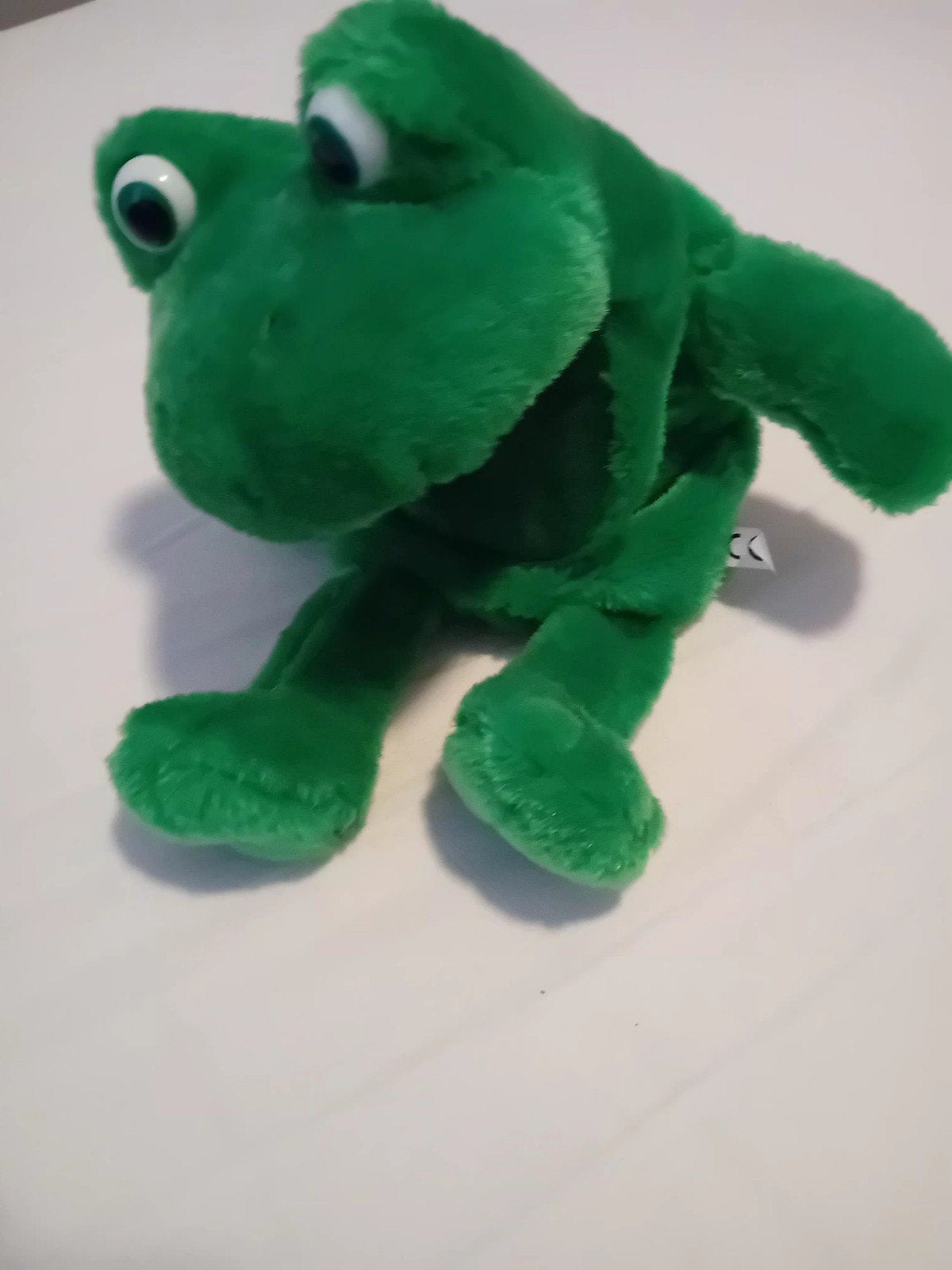 knuffel kikker, handpop, Kinderen en Baby's, Speelgoed | Knuffels en Pluche, Ophalen, Kikker