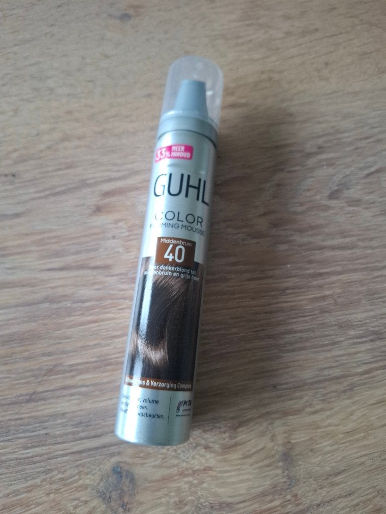 Guhl Color Forming Mousse Middenbruin 40 - 100 ml, Ophalen of Verzenden, Nieuw, Gel, Wax, Haarlak of Mousse
