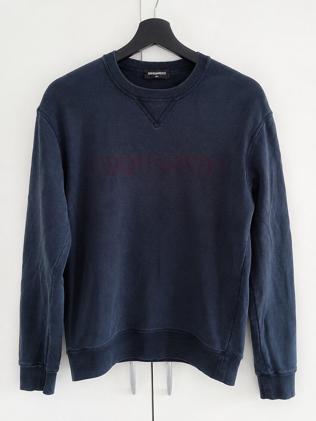 DSQUARED2 Sweater Navy Blauw – Maat 16Y, Trui of Vest, Dsquared2, Ophalen of Verzenden, Zo goed als nieuw