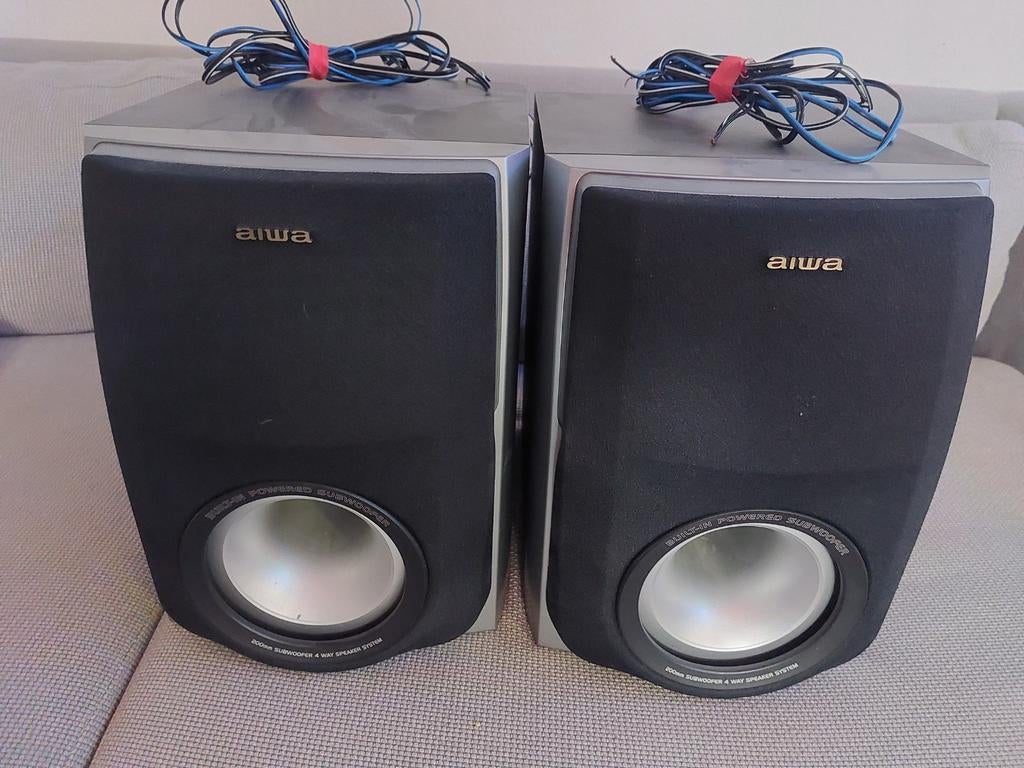 Aiwa speakers met ingebouwde subwoofer, Audio, Tv en Foto, Luidsprekers, Ophalen of Verzenden, 120 watt of meer, Subwoofer, Overige merken