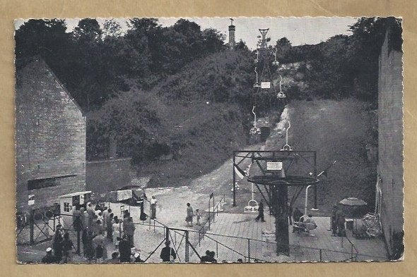 Valkenburg (L) De Kabelbaan - Oude Ansichtkaart, Ophalen of Verzenden, 1940 tot 1960, Gelopen, Limburg