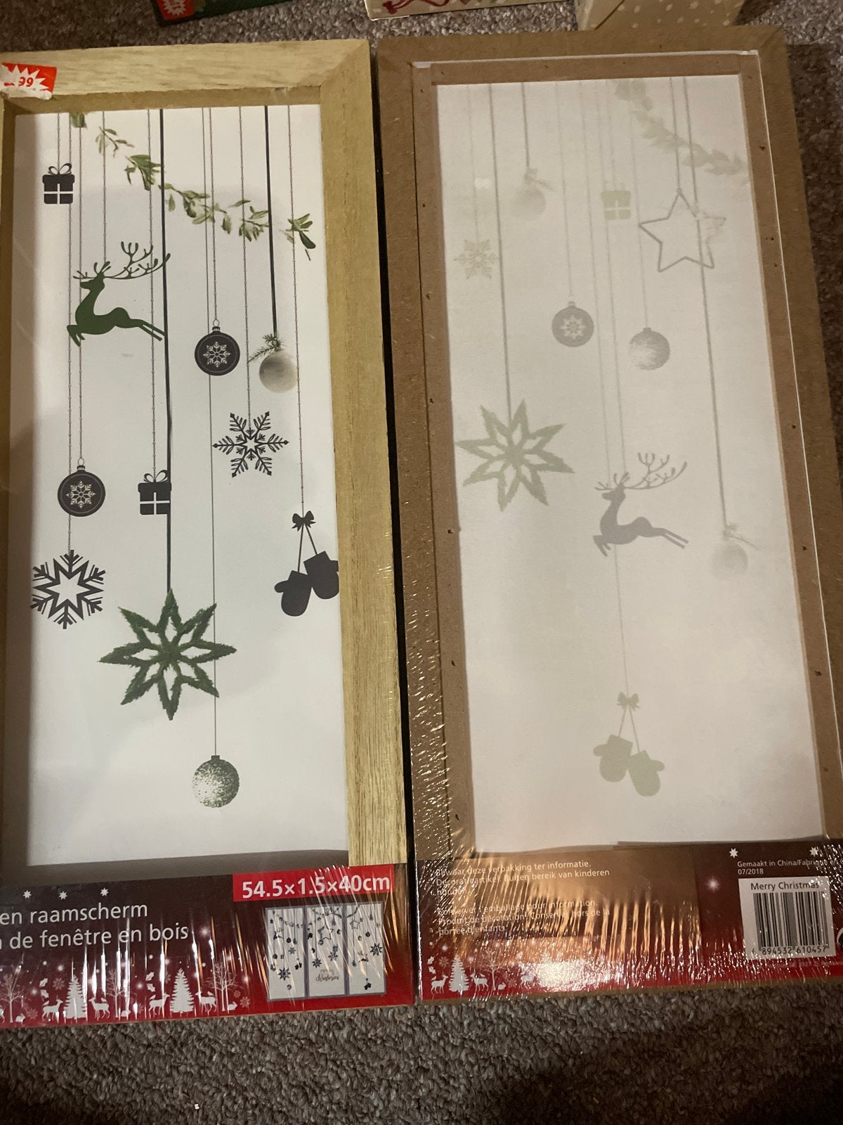 Houten raamscherm (2x nieuw), Ophalen of Verzenden, Nieuw