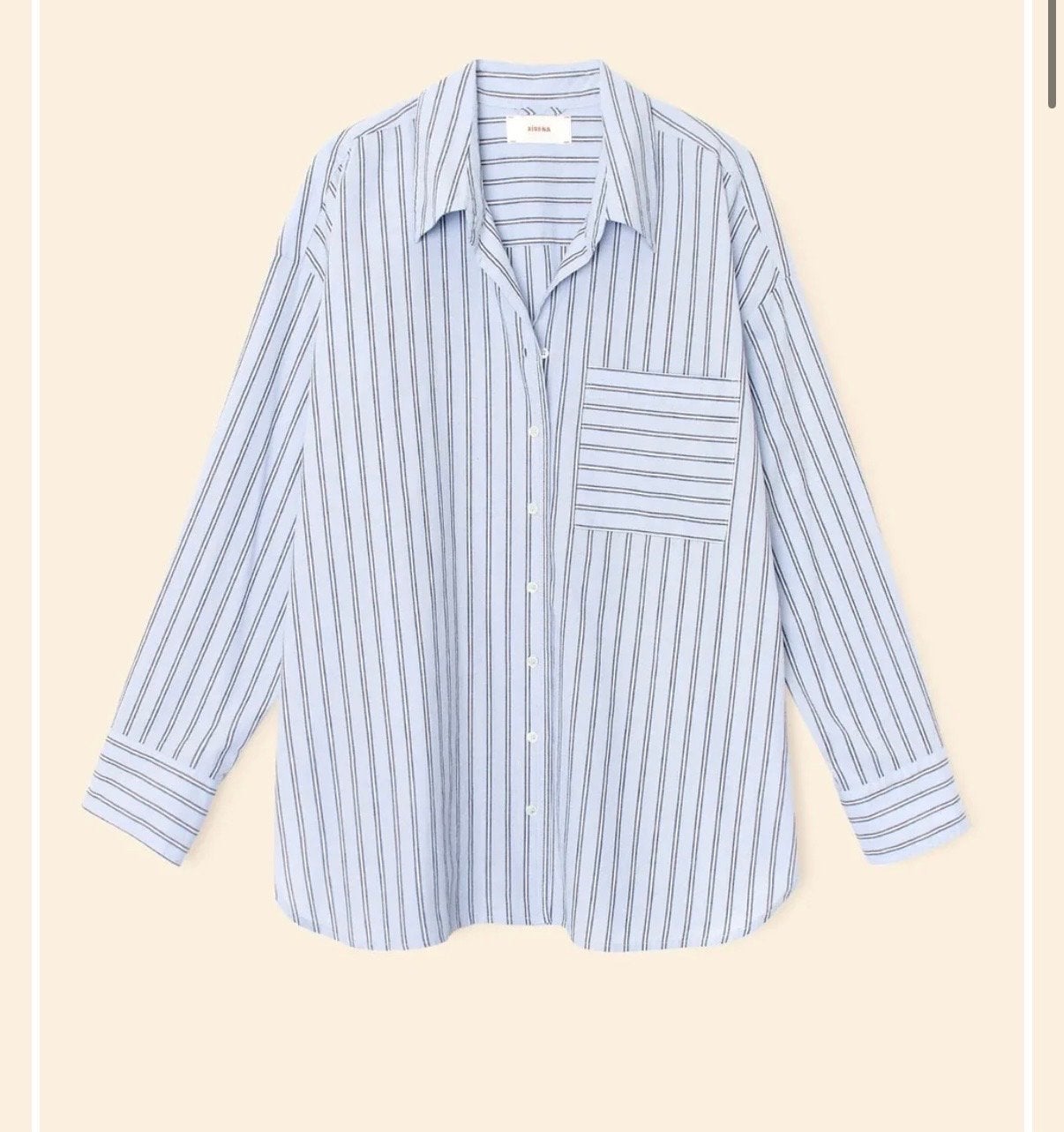 Xirena Sydney blouse, maat M, oversized €100, Verzenden, Nieuw, Maat 38/40 (M), Blauw