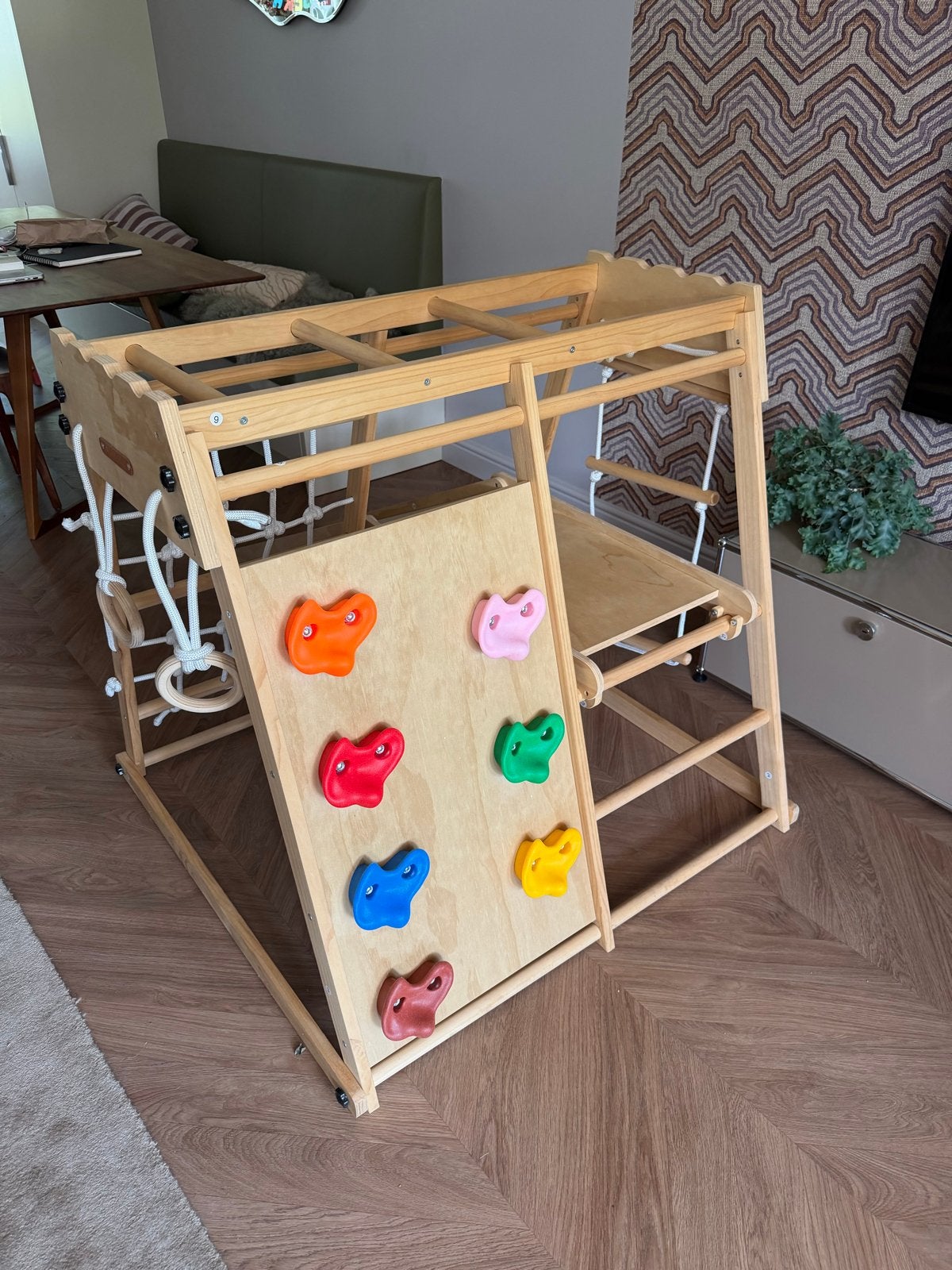 Juskys Mini Speeltoestel met Glijbaan en Klimwand, Ophalen, Zo goed als nieuw, Glijbaan