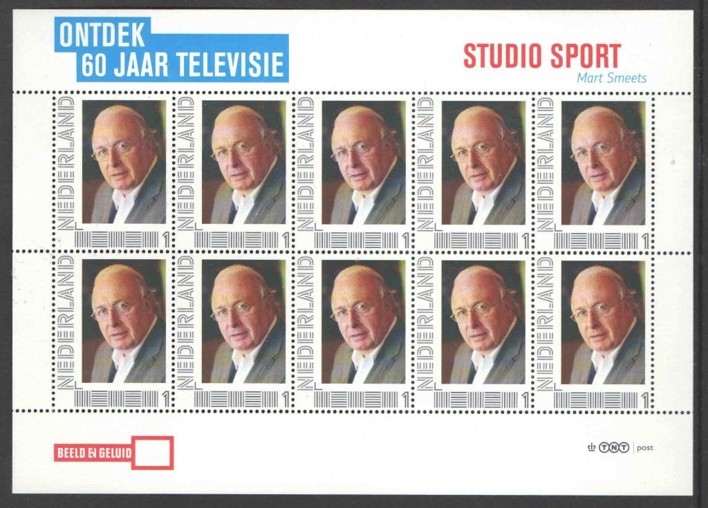 Postzegels Ontdek 60 jaar Televisie: Studio Sport, Postzegels en Munten, Postzegels | Nederland, Ophalen of Verzenden, Na 1940