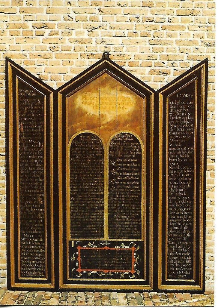 Bourtange- -N.H.Kerk, drieluik., Verzamelen, Ansichtkaarten | Nederland, Verzenden, 1980 tot heden, Ongelopen, Groningen