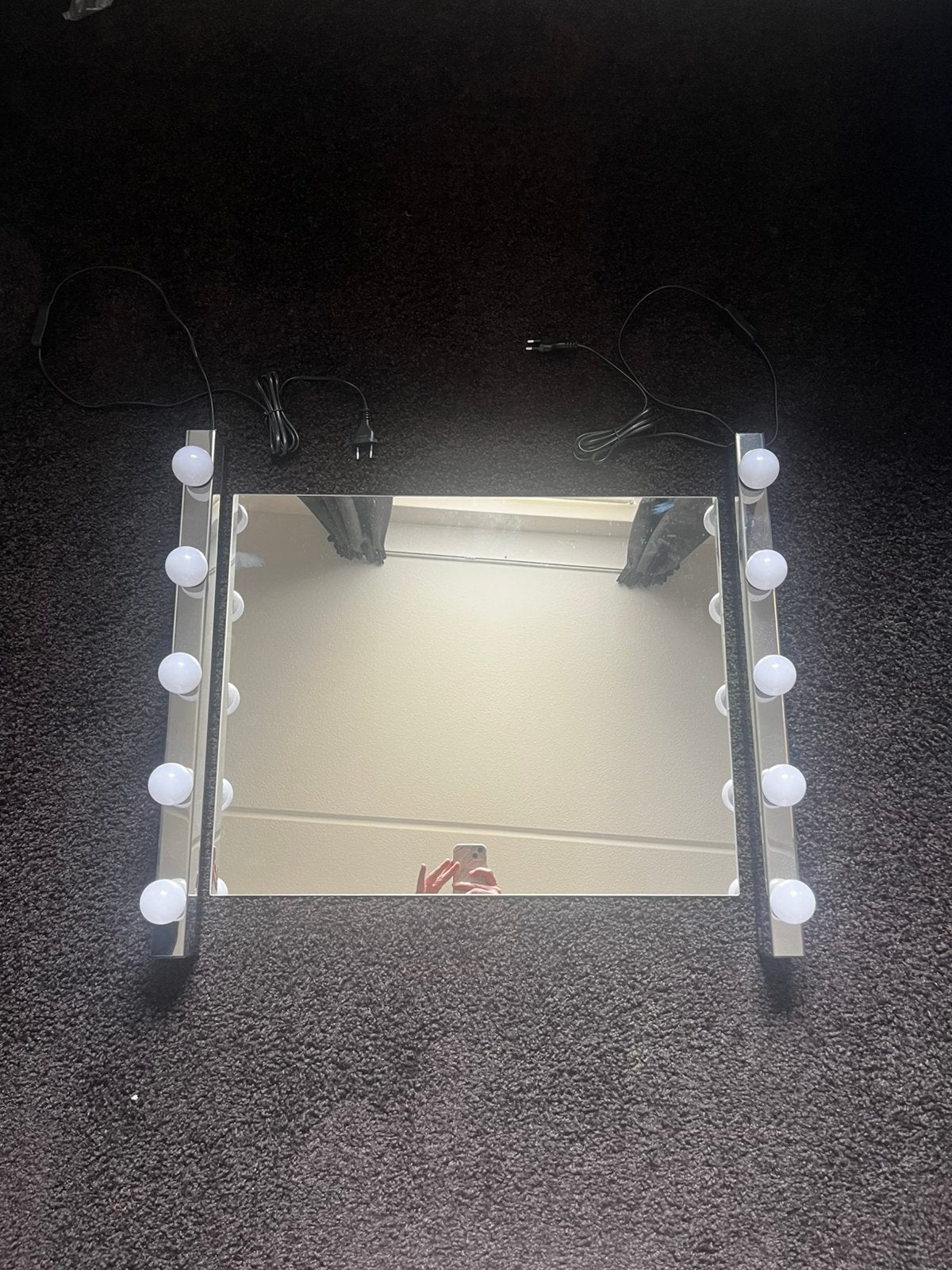 Hollywood make-up spiegel met verlichting, Huis en Inrichting, Woonaccessoires | Spiegels, Ophalen, Minder dan 50 cm, Zo goed als nieuw