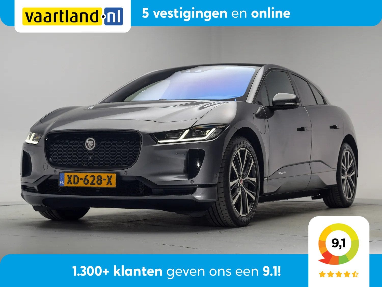 Jaguar I-PACE EV400 HSE 90kWh [ Panorama Navi Apple/Android, Auto's, 0 cilinders, Gebruikt, 750 kg, I-PACE