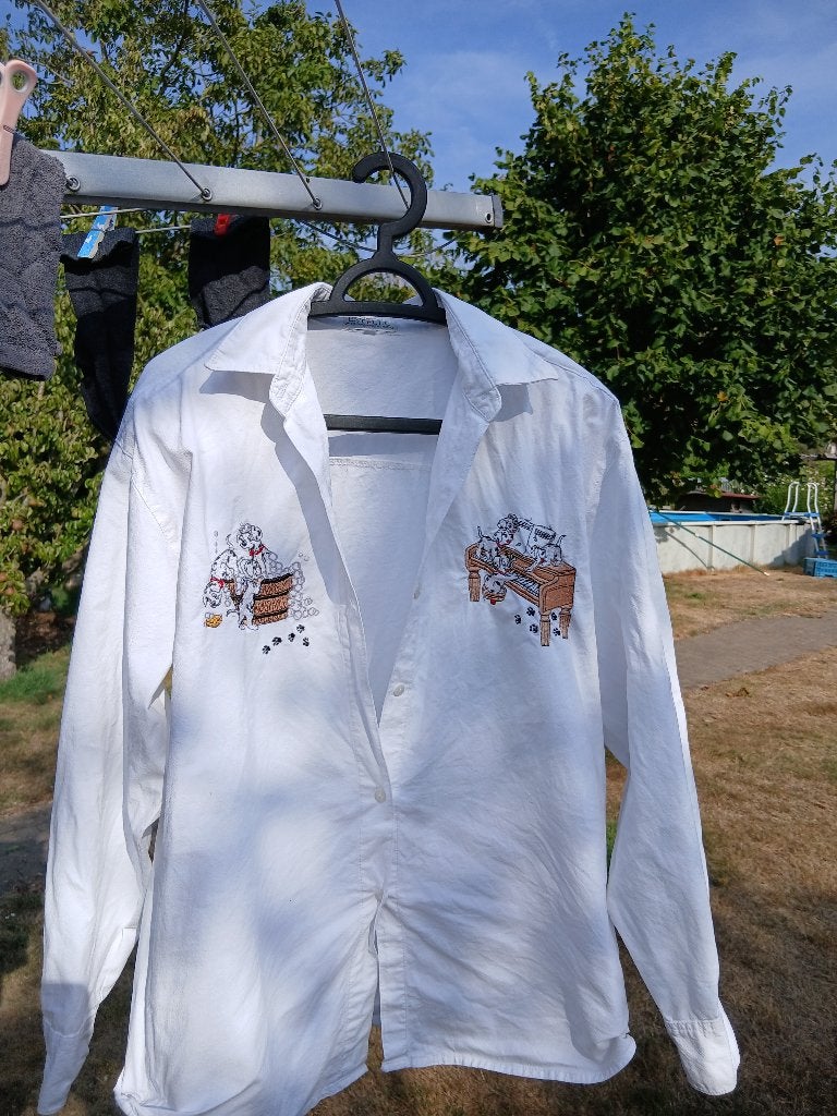 101 dalmatiërs blouse XL, Maat 46/48 (XL) of groter, Ophalen of Verzenden, Zo goed als nieuw, Wit
