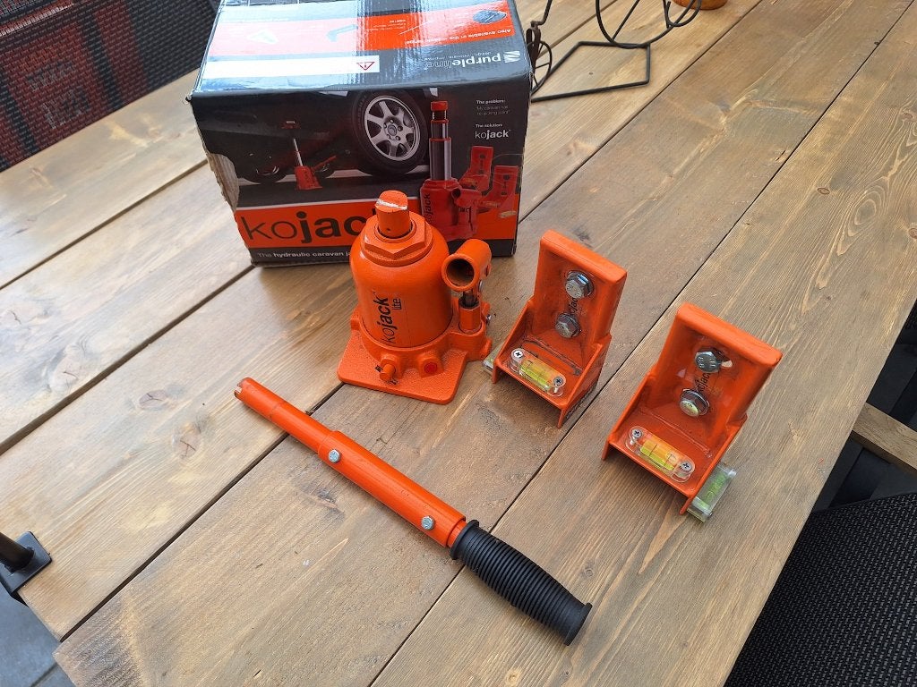 ko-jack levelling system, Ophalen, Gebruikt