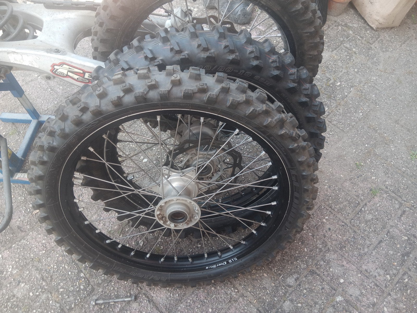 Ktm wielen set wiel wielenset met goede banden, Motoren, Ophalen of Verzenden