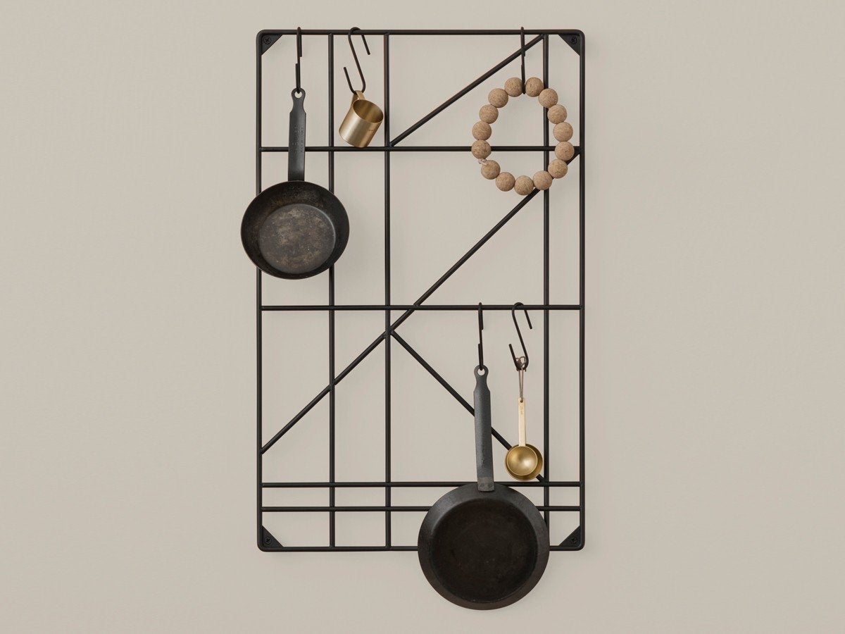 Ferm Living Rek 50x80cm - Wand- en Plafondmontage, Ophalen, Zwart, Zo goed als nieuw, Metaal