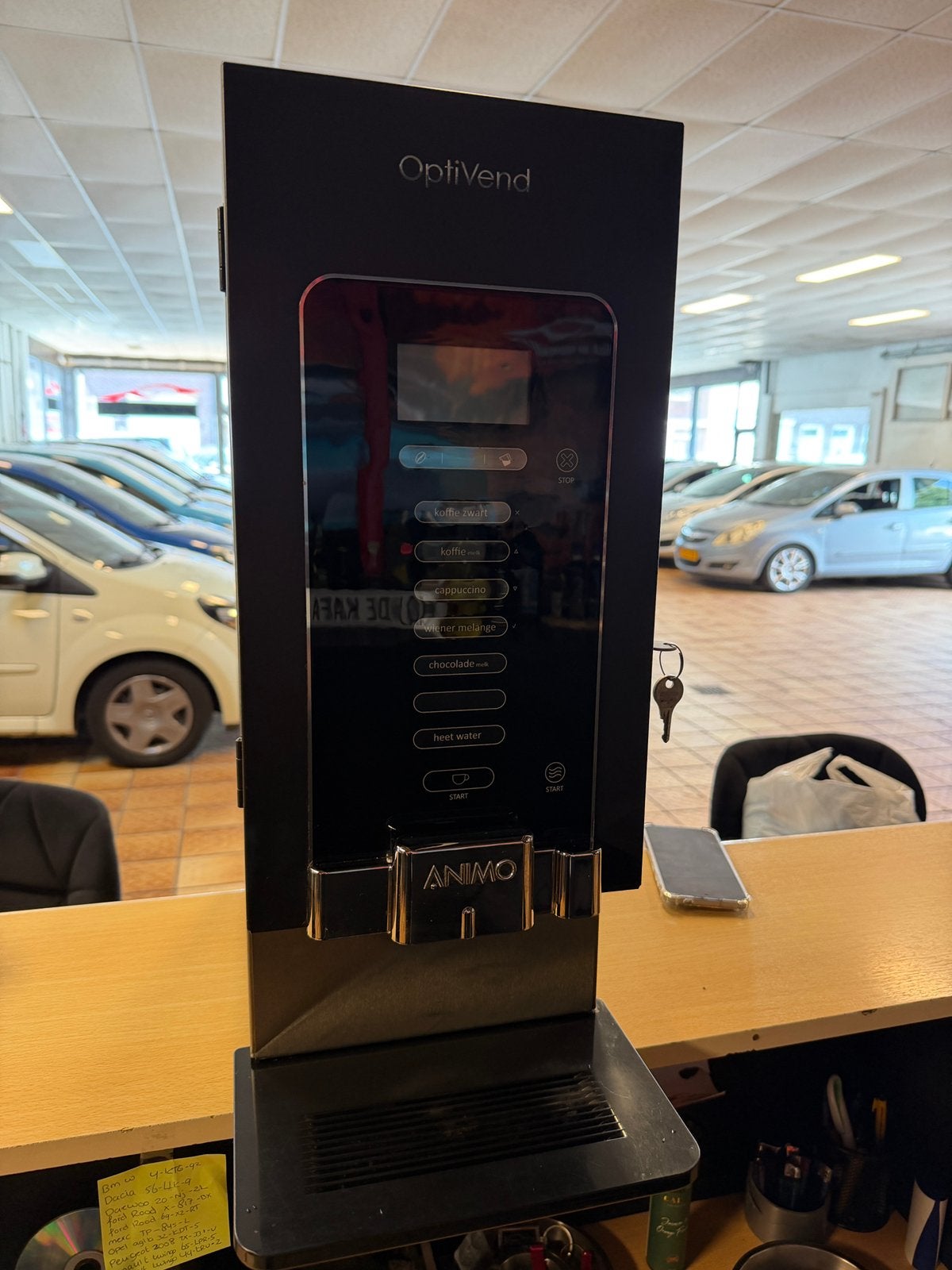 Animo Optivend koffie machine instant koffie, Ophalen, Pluimstraat 83, Animo, Zo goed als nieuw