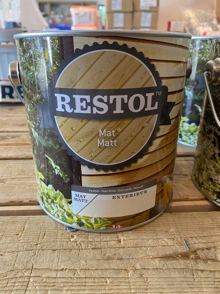 Restol 2,5L mat parelwit nr. 688, Ophalen, Nieuw, Minder dan 180 cm, Overige typen