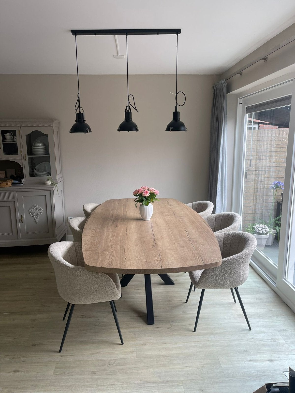 Eettafel Eikenhoutlook Deens Ovaal, Ophalen, 200 cm of meer, 50 tot 100 cm, Zo goed als nieuw