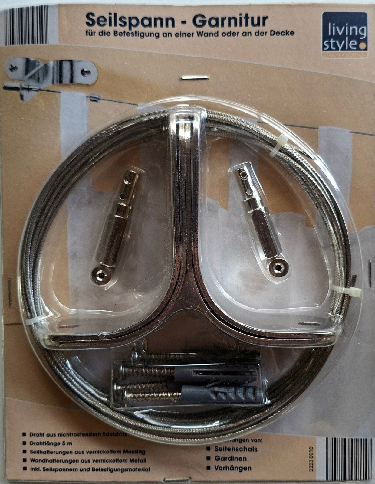 Connex Seilspann-Garnitur - Gordijnroede/Kabelspanset, Ophalen of Verzenden, Nieuw