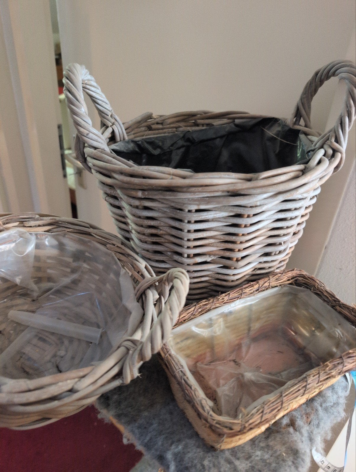 Rieten mandjes - Gratis af te halen wegens verhuizing, Ophalen, Gebruikt, Mand, Gevlochten