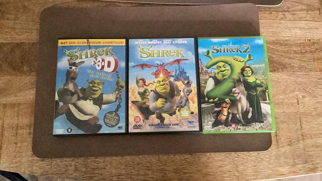 Shrek 1-2-3, Tekenfilm, Amerikaans, Ophalen of Verzenden, Zo goed als nieuw