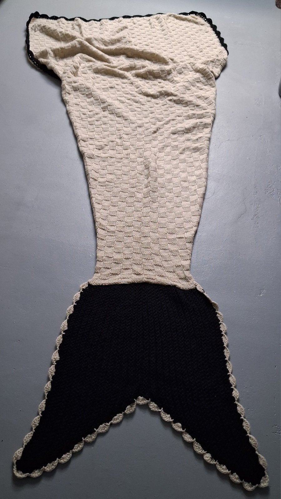 Hand gebreide zeemeermin deken. Incl verzk., Ophalen of Verzenden, Nieuw