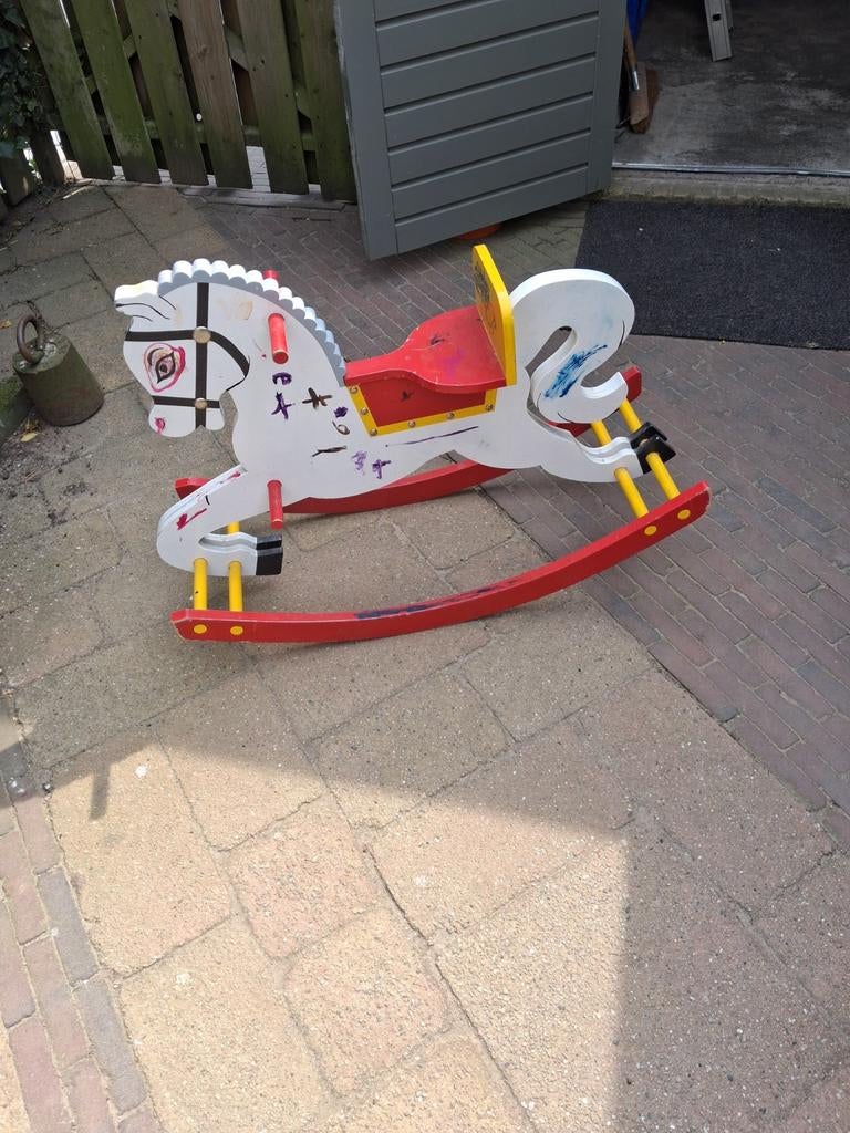 Hobbelpaard hout, Kinderen en Baby's, Ophalen of Verzenden, Gebruikt