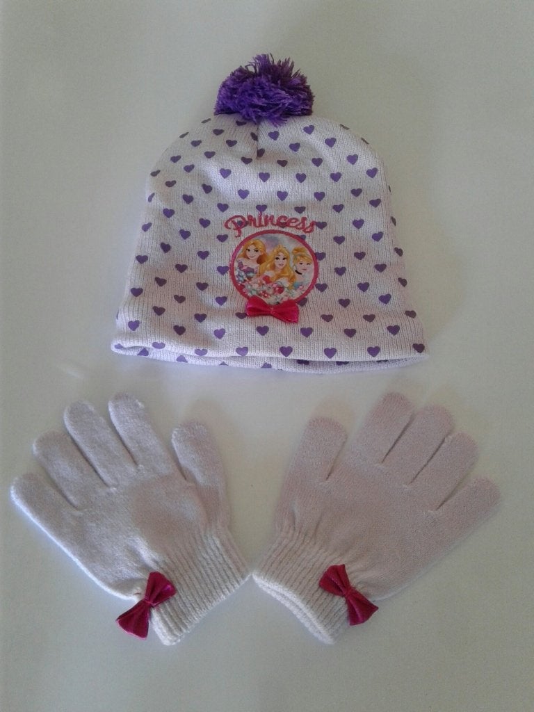 DISNEY Prinsessen Muts & Handschoenen 52 of 54 cm, nieuw!, Kinderen en Baby's, Kinderkleding | Mutsen, Sjaals en Handschoenen