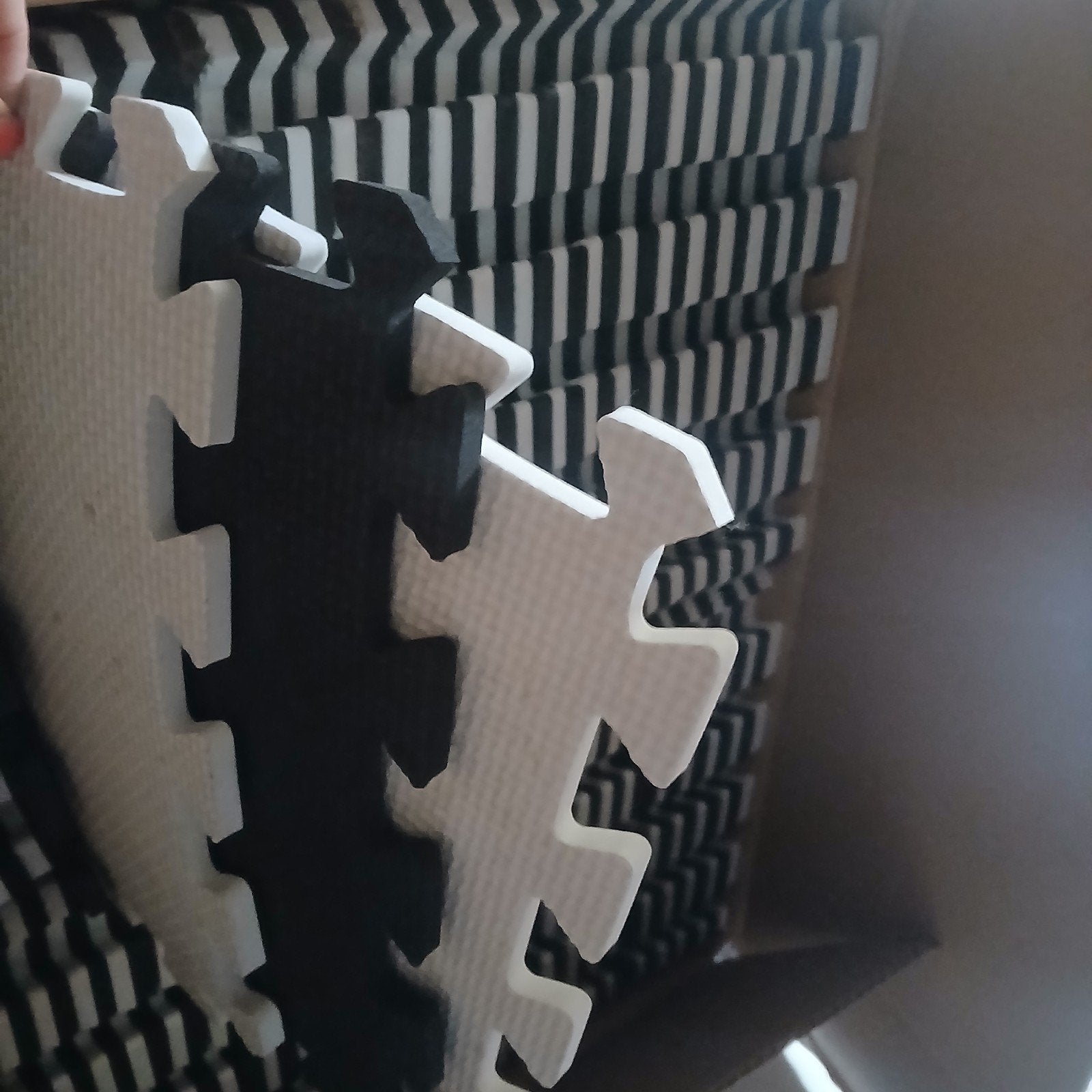 puzzel matten van foam, Ophalen of Verzenden, Gebruikt, Zwart, Overige typen