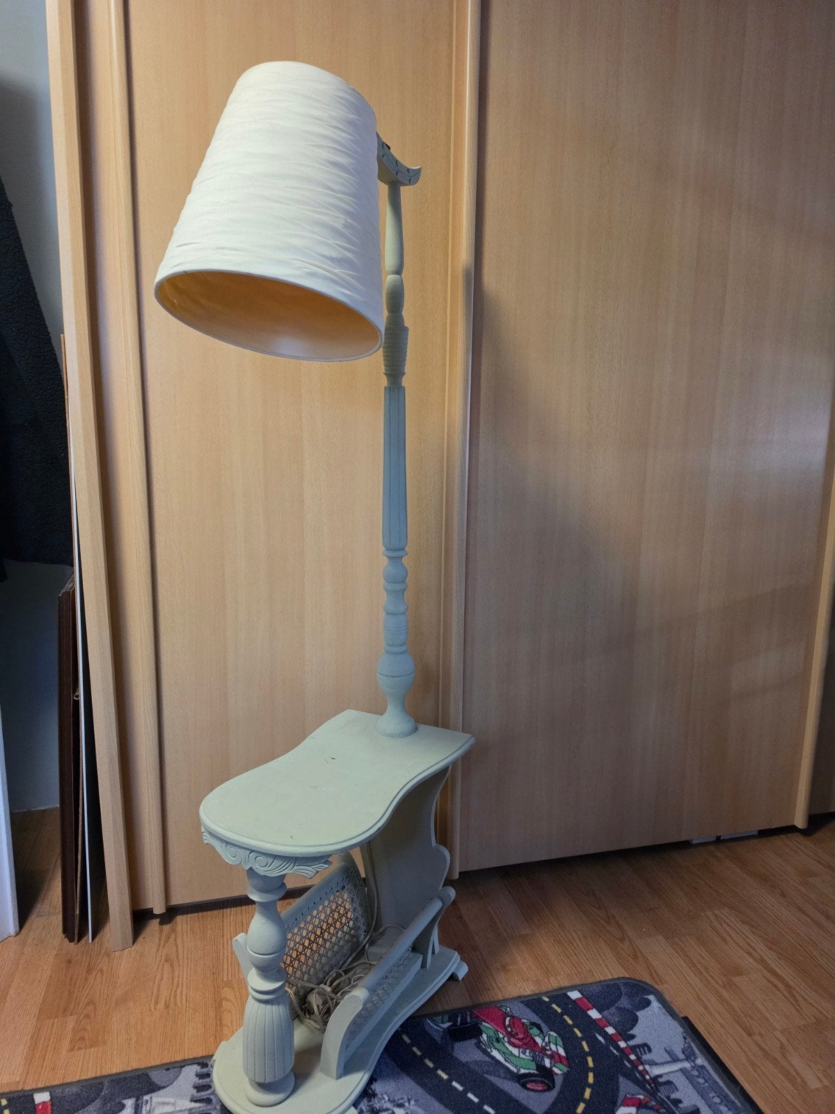 vintage krantenbak met lamp, Ophalen, Gebruikt, Minder dan 100 cm