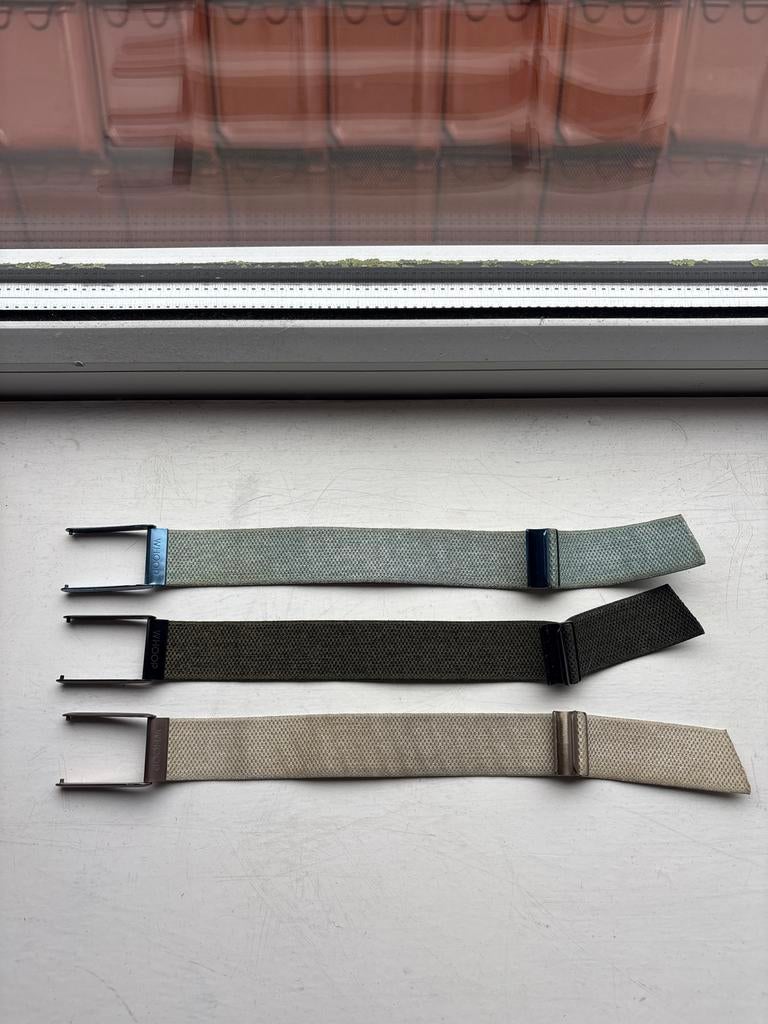 Whoop 4.0 bandjes - 3 stuks (nauwelijks gedragen), Verzenden, Zo goed als nieuw, Zwart, Android