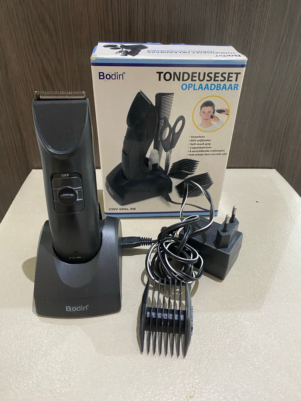 Bodin Oplaadbare Tondeuseset - Professionele Haartondeuse, Ophalen of Verzenden, Zo goed als nieuw, Scheren en Epileren