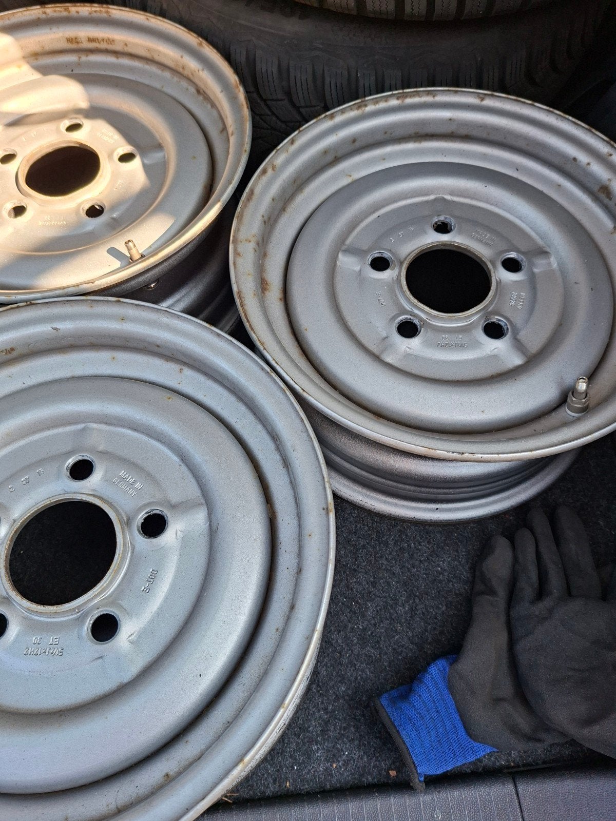 4 stuks aanhangwagen velgen 5.5Jx12H2 ET30, Ophalen, Gebruikt