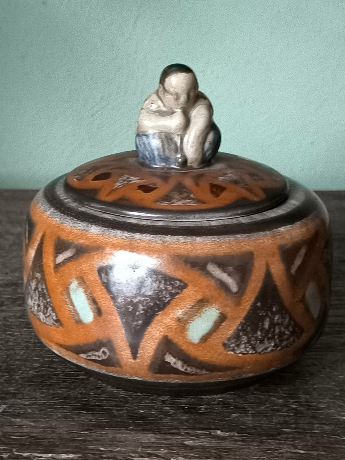 Sevres manufacture national France art Deco tabakspot, Ophalen of Verzenden