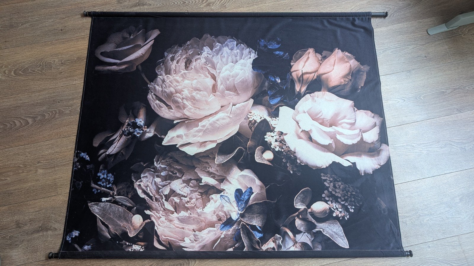 Wanddoek met bloemen (140x110cm) incl. 2 wandhaken, Ophalen, Met ophangsysteem, Botanisch, Wandkleed