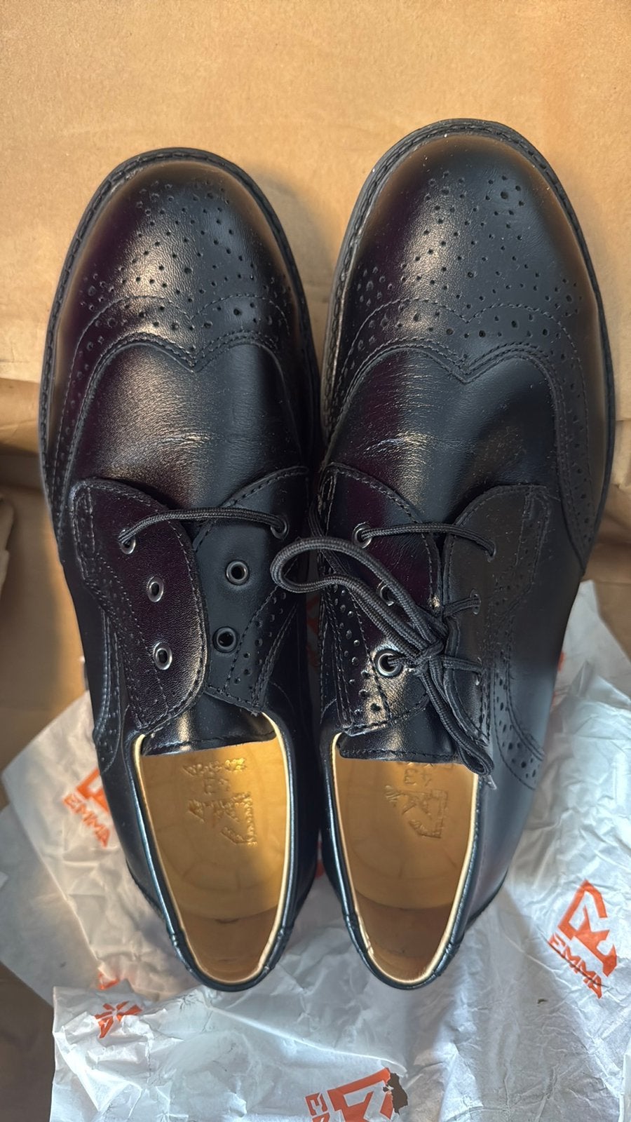 Nieuwe zwarte Emma veiligheid veterschoenen, maat 43, Ophalen of Verzenden, Nieuw, Zwart, Veterschoenen
