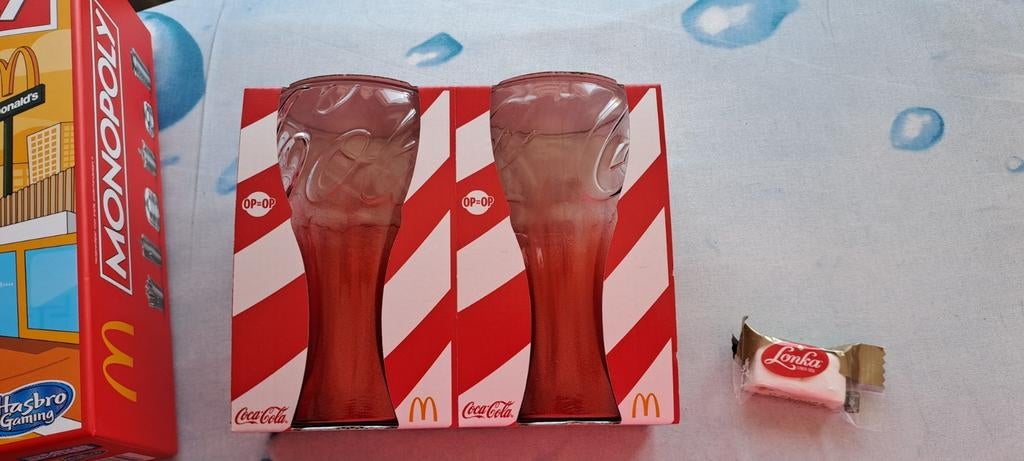 5 Coca-Cola glazen van McDonald's, Nieuw, Ophalen of Verzenden, Meerkleurig, Overige merken