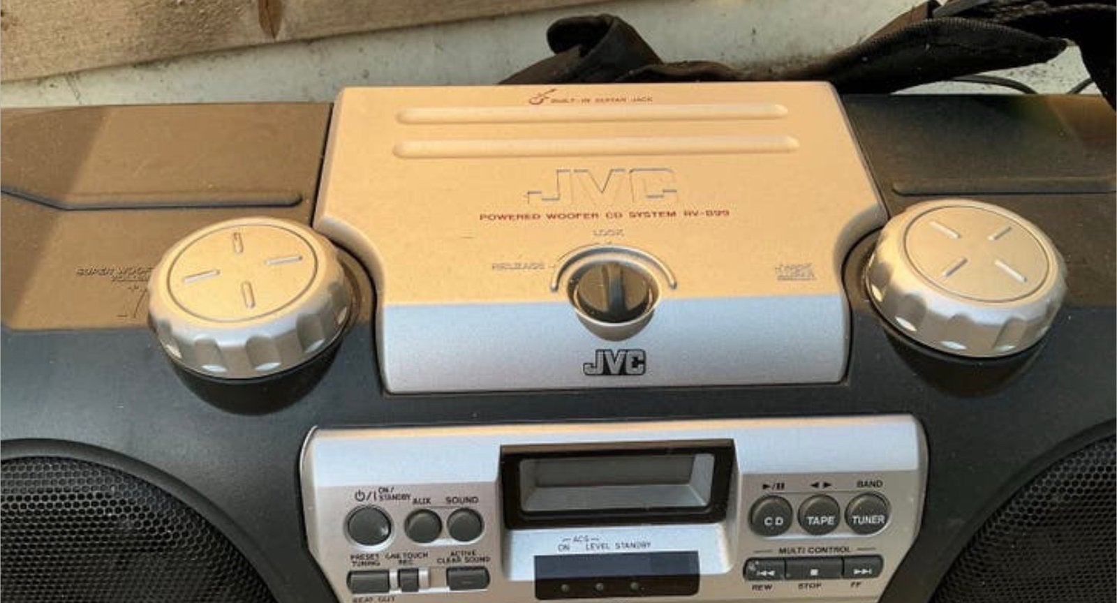 JVC Bouwradio met afstandsbediening - 70 cm, Ophalen, Gebruikt, Draagbaar, Cassettedeck