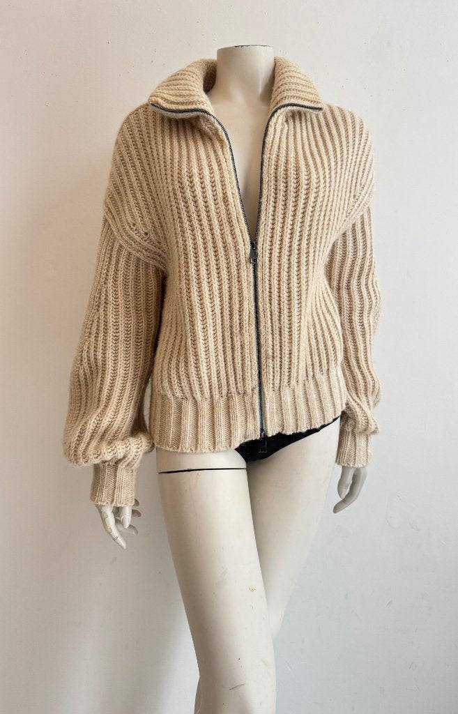 Zadig & Voltaire wollen vest S (valt ruim), Kleding | Dames, Zadig & Voltaire, Beige, Ophalen of Verzenden, Zo goed als nieuw