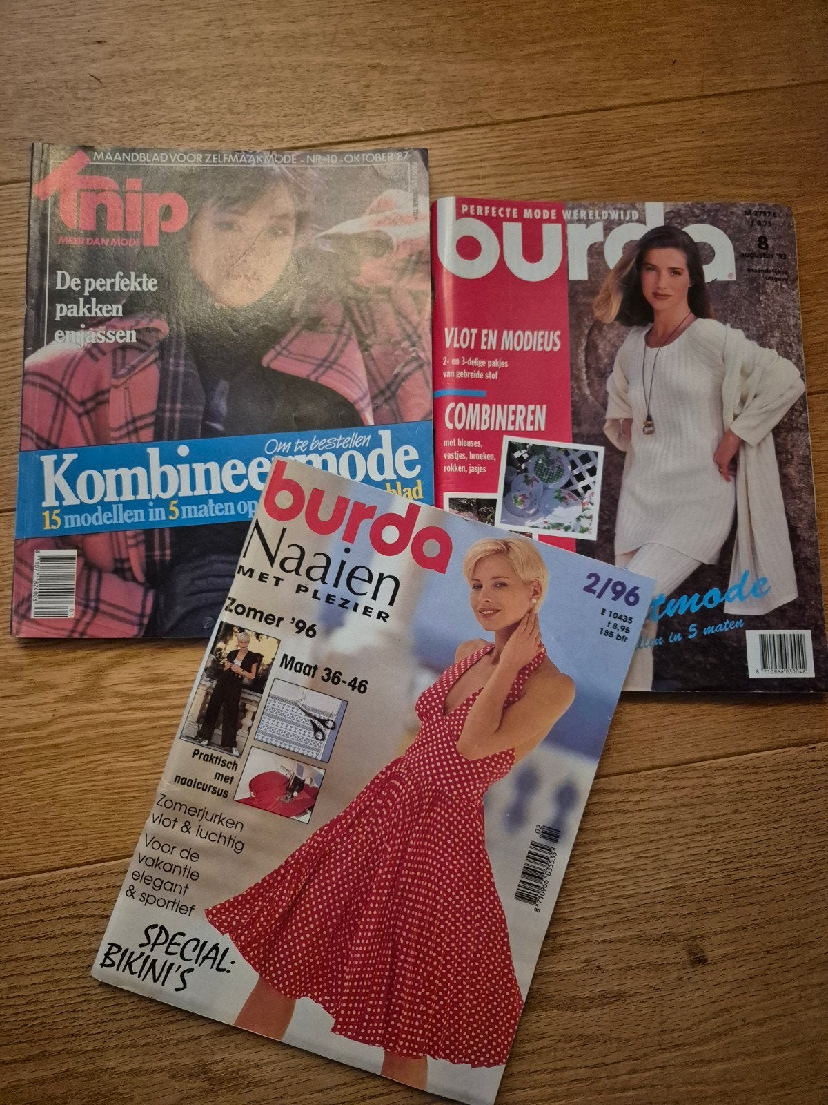 Burda en Knipp retro modebladen - 3 stuks, Ophalen of Verzenden, Gelezen, Damesbladen