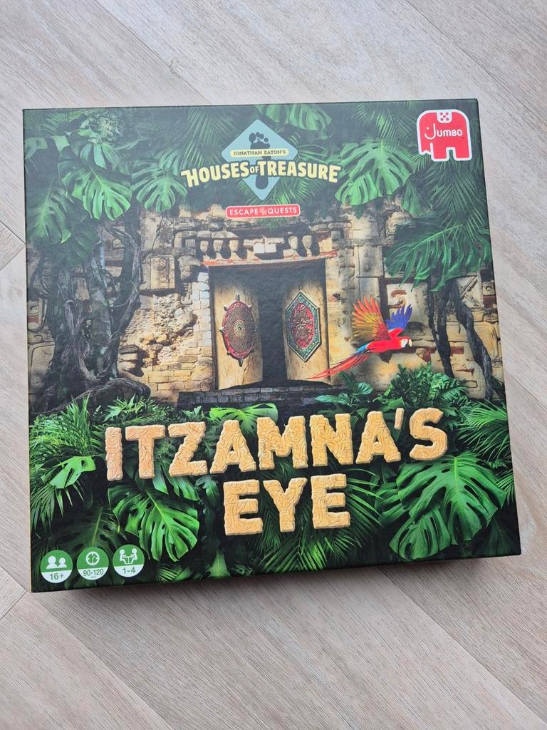 Houses of Treasure, Itzamana's eye, escapespel/legpuzzel, Een of twee spelers, Ophalen of Verzenden, Zo goed als nieuw, Jumbo
